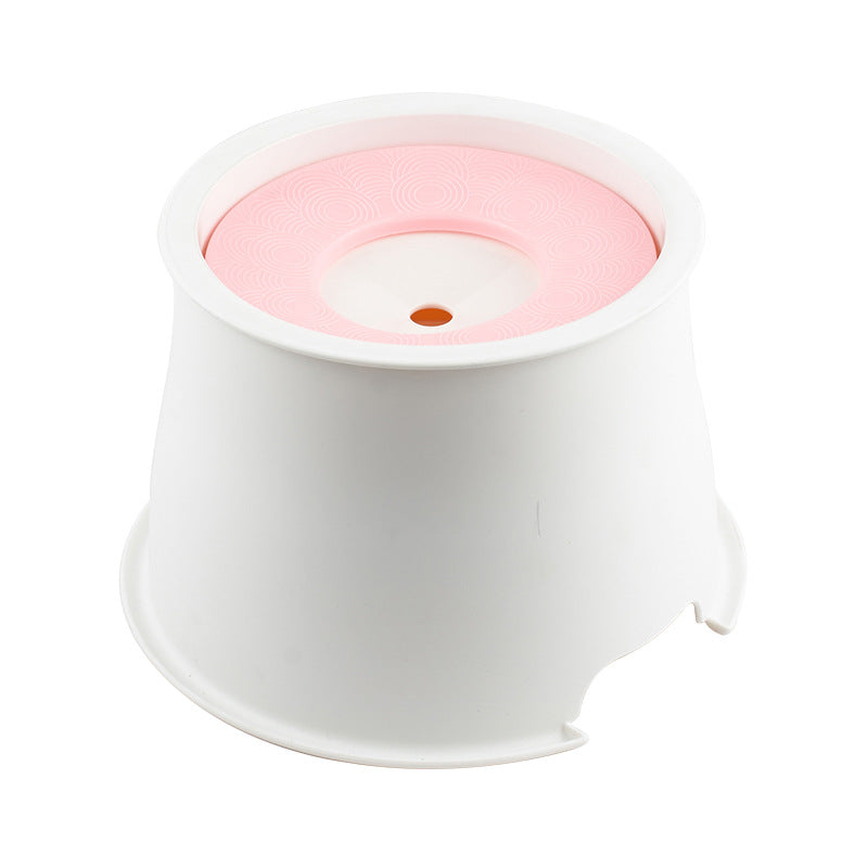 Pet non-wet mouth water bowl dog drinking water splash-proof floating bowl large capacity automatic water dispenser factory in stock wholesale