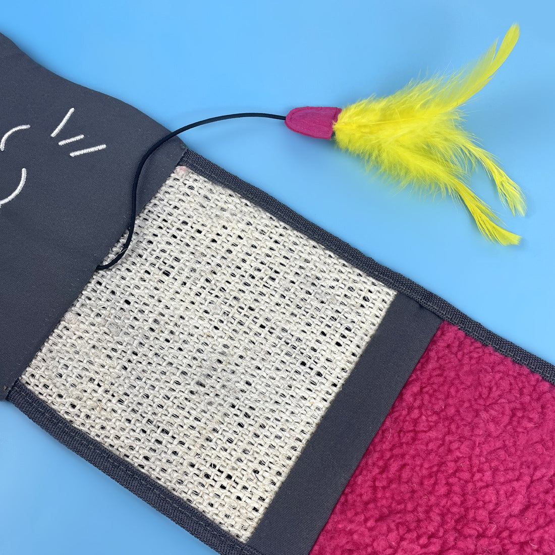 Plush Stitching Sisal Cat Scratch Pad Toy Sofa Protection Pad Table Leg Cat Scratch Board Pet Supplies