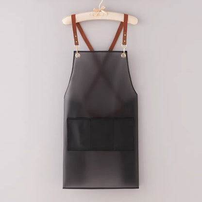 New apron tpu Waterproof antifouling kitchen household pet shop barber shop men's and women's work clothes customizable logo