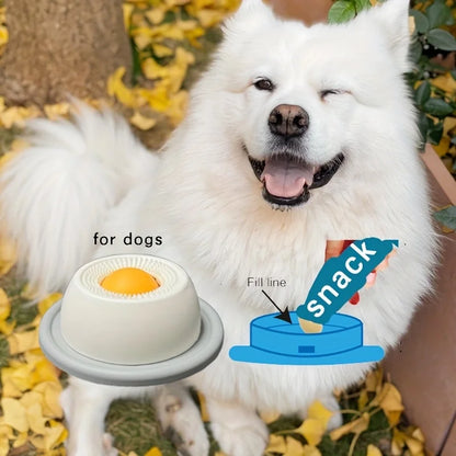 Slow Feeder Licking Plate for Cats & Dogs - Wet Food, Yogurt, and Snack Dispenser with Non-Slip Base, Slow Consumption System