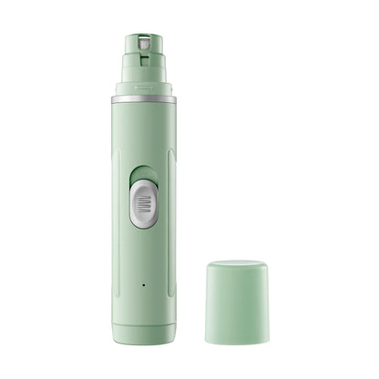 Electric Dog Nail Grinder with Polisher Wheel LED Light Pet Nail Clipper USB Rechargeable 2-Speed Pet Nail Trimmers for Cat Dog