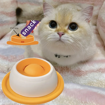 Slow Feeder Licking Plate for Cats & Dogs - Wet Food, Yogurt, and Snack Dispenser with Non-Slip Base, Slow Consumption System