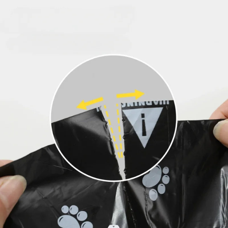 150/10 Rolls Pet Garbage Bag, Thickened, Convenient Use, Polypropylene, for Animal Waste, Cat, Dog Cleaning Supplies - hover