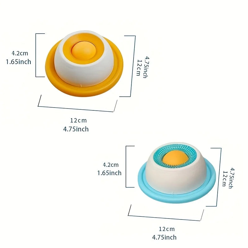 Slow Feeder Licking Plate for Cats & Dogs - Wet Food, Yogurt, and Snack Dispenser with Non-Slip Base, Slow Consumption System