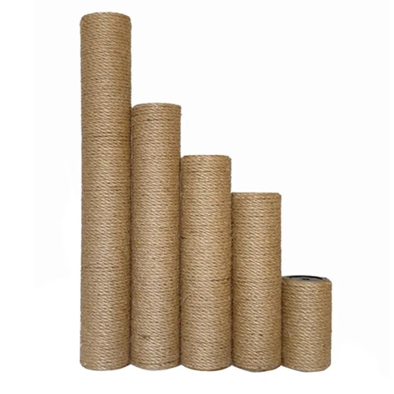 DIY Cat Climbing Tree Tower Pole Accessories Replacements Pet Cat Toys Scratching Posts Hard Paper Tube Pillars With Sisal Ropes